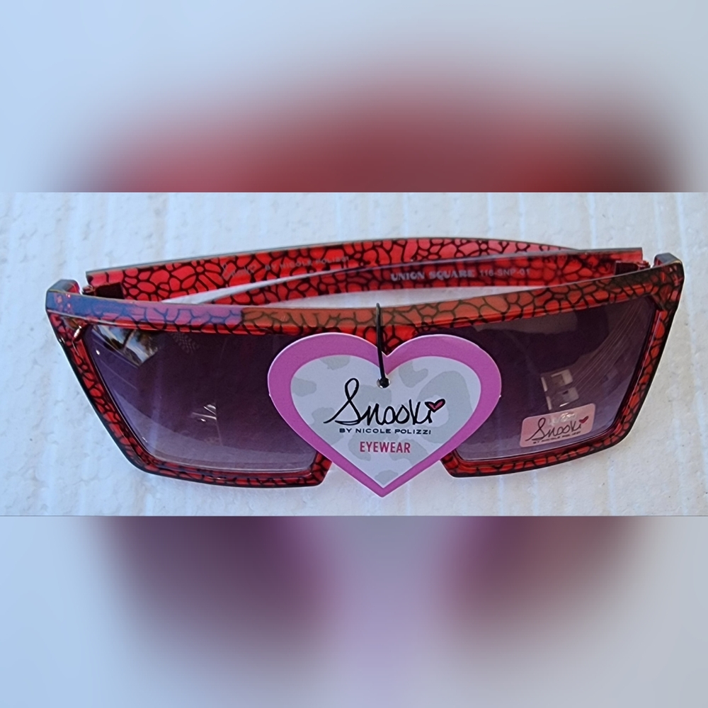 NEW Snooki RED UNION SQUARE 116-SNP-01 Women's Clear Sunglasses Nicole Polizzi